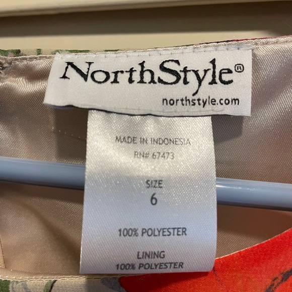 NorthStyle Dress Spring Floral Chiffon Hi Low Hem 6/8 EUC - Picture 10 of 11